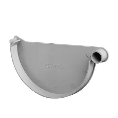 Eindstuk kraalgoot 150 mm. rechts