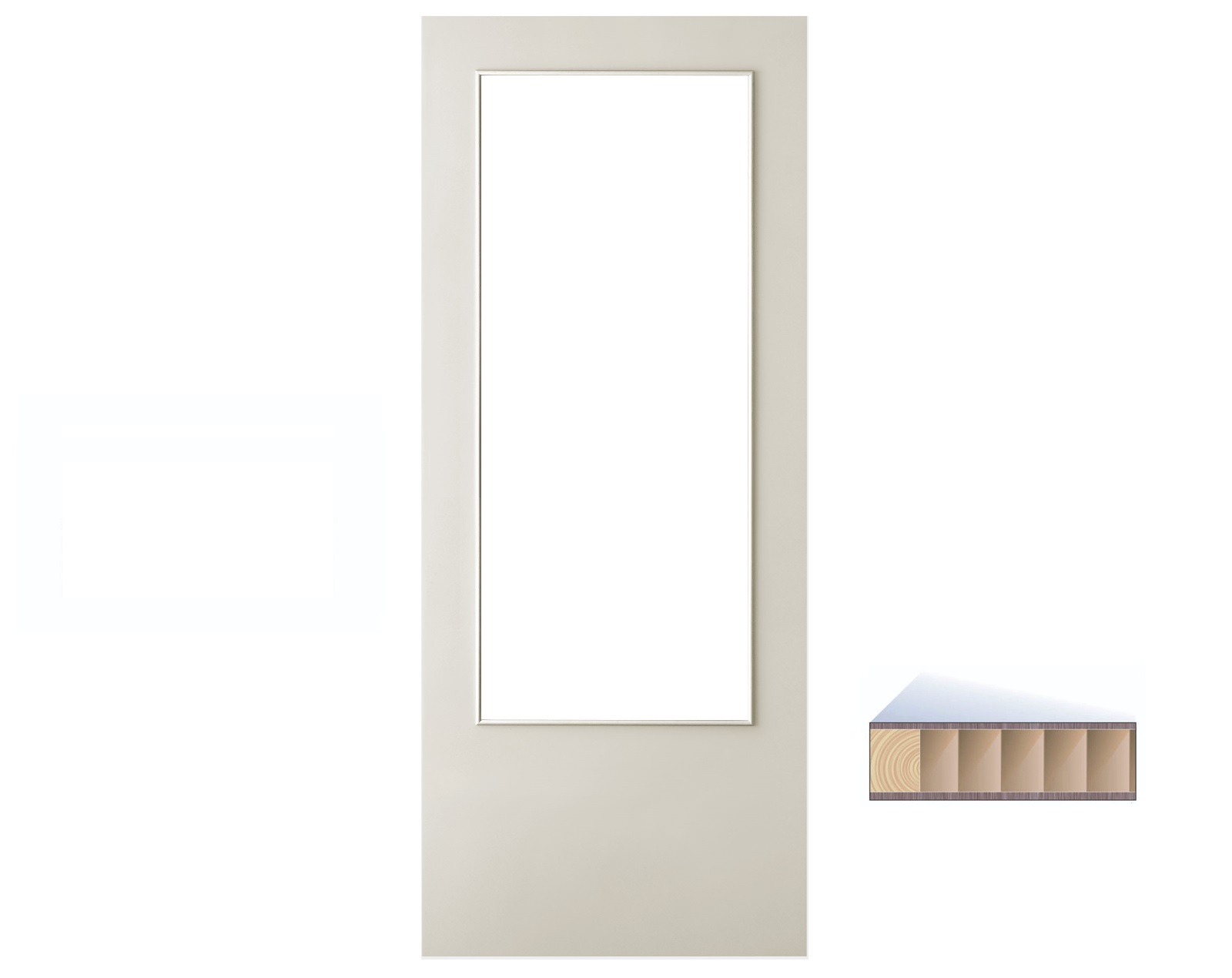 Stompe deur GR-GL 78x201,5 cm.