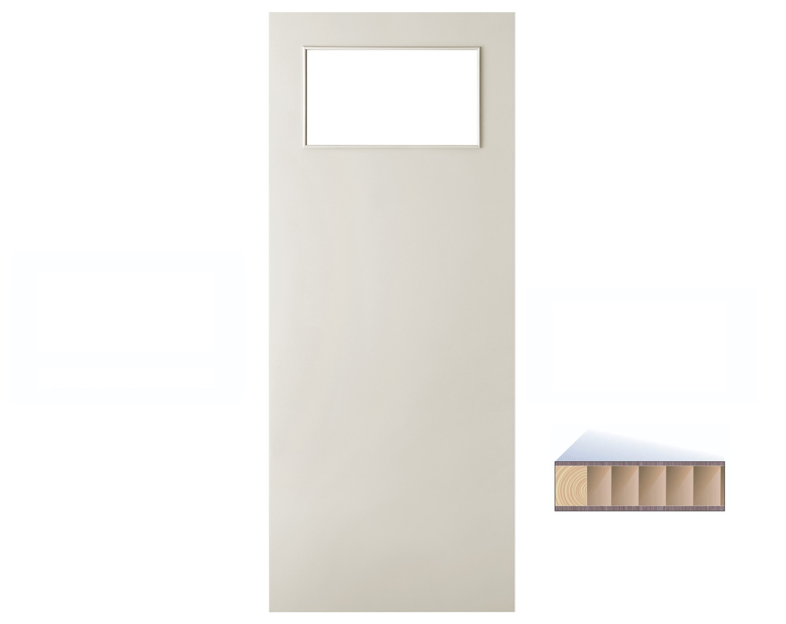 Stompe deur KL-GL 78x201,5 cm.