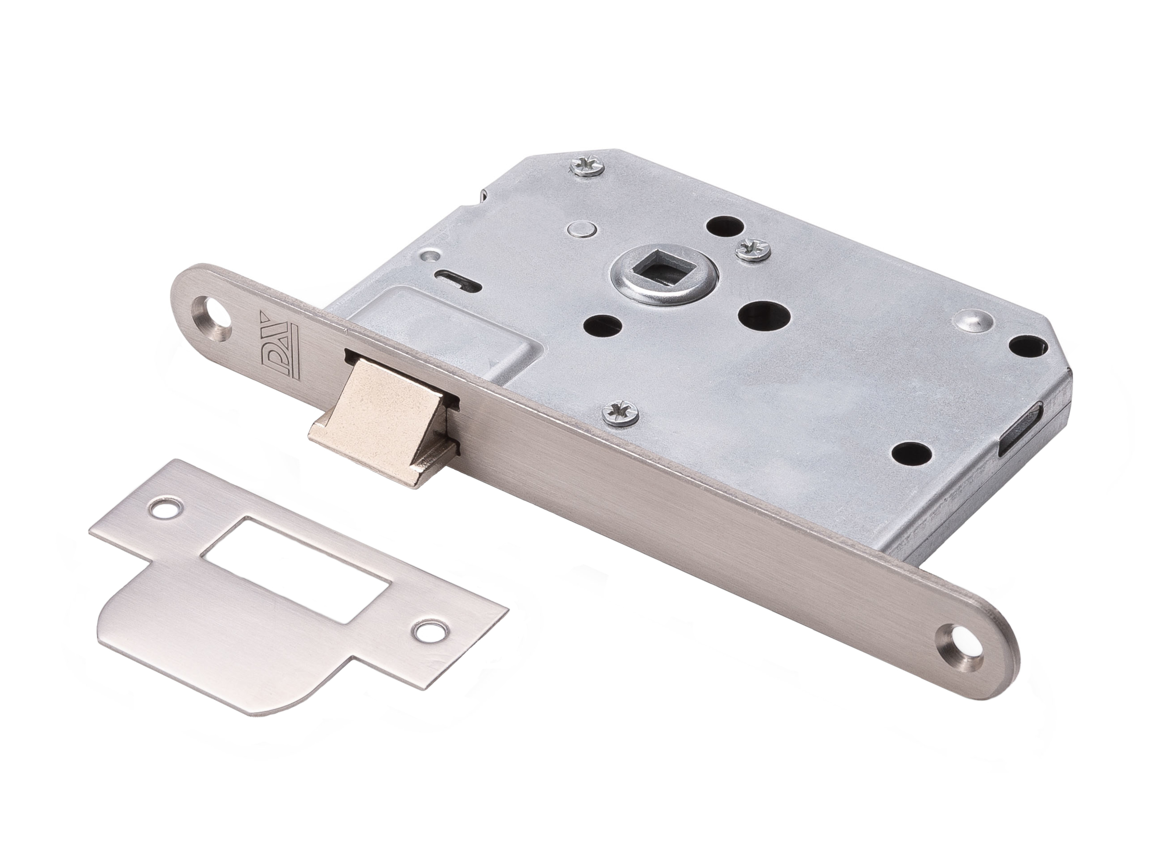 Loopslot ronde voorplaat RVS