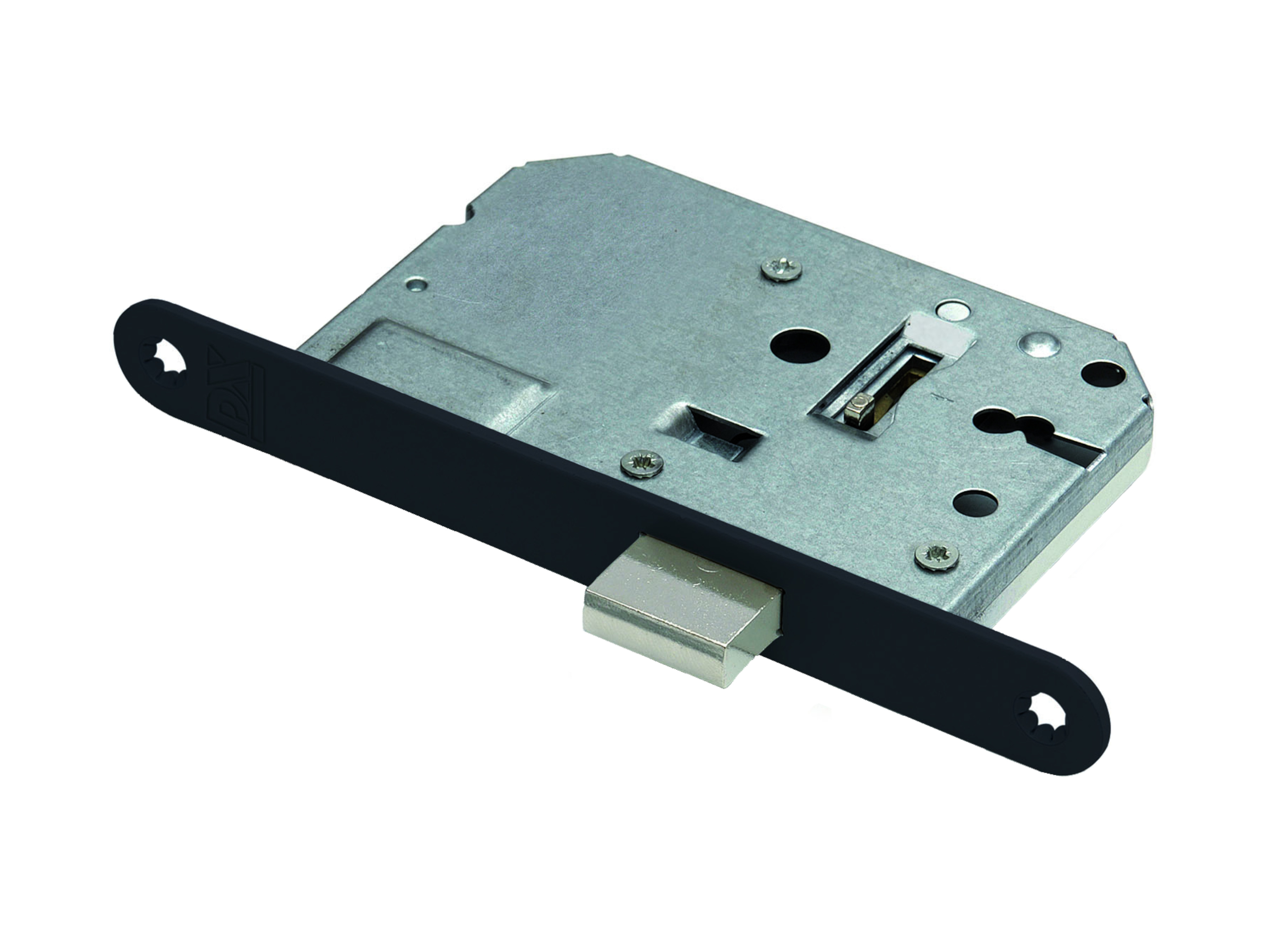 Kastslot sleutel ronde voorplaat zwart