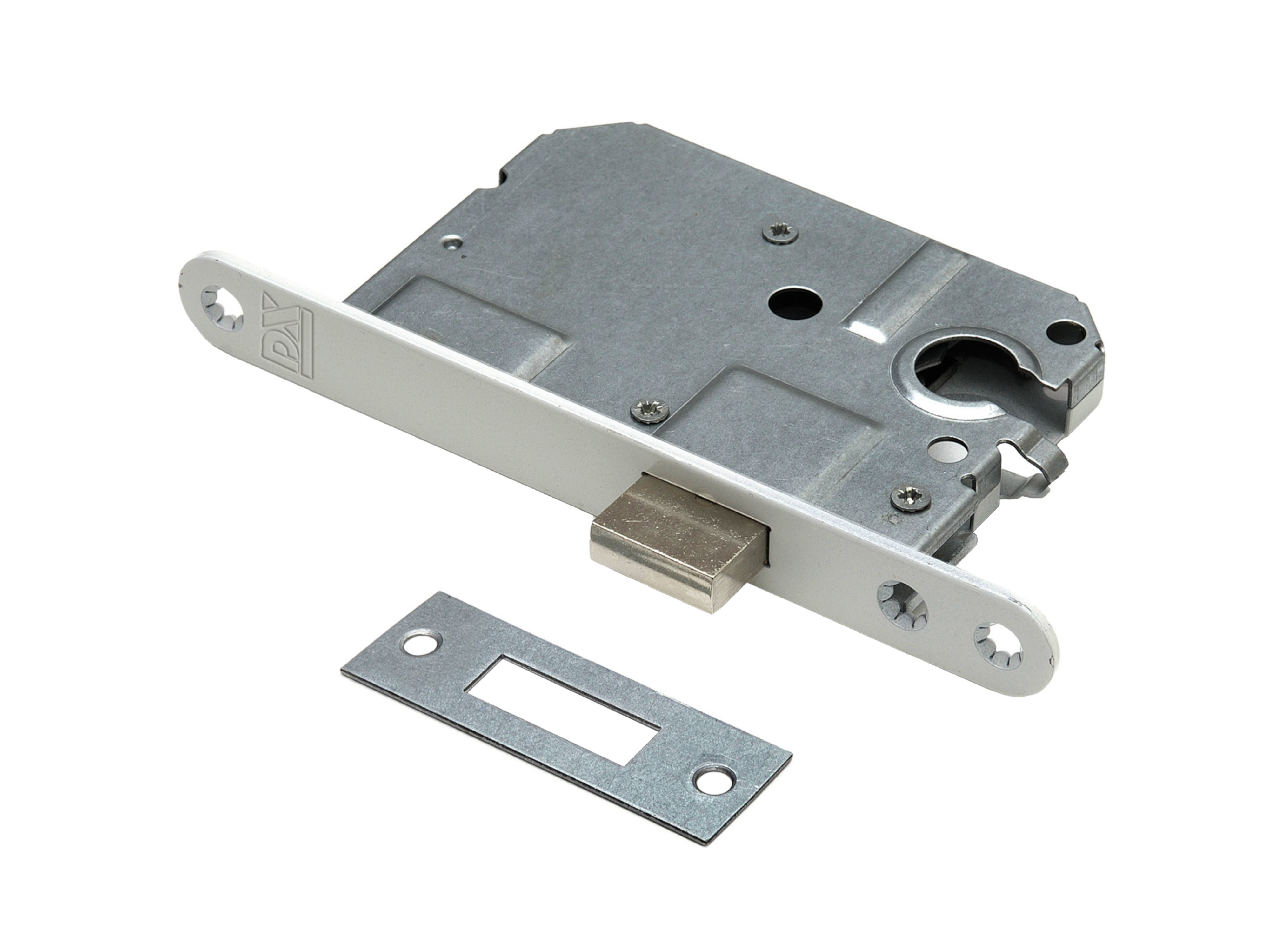 Kastslot cilinder ronde voorplaat wit