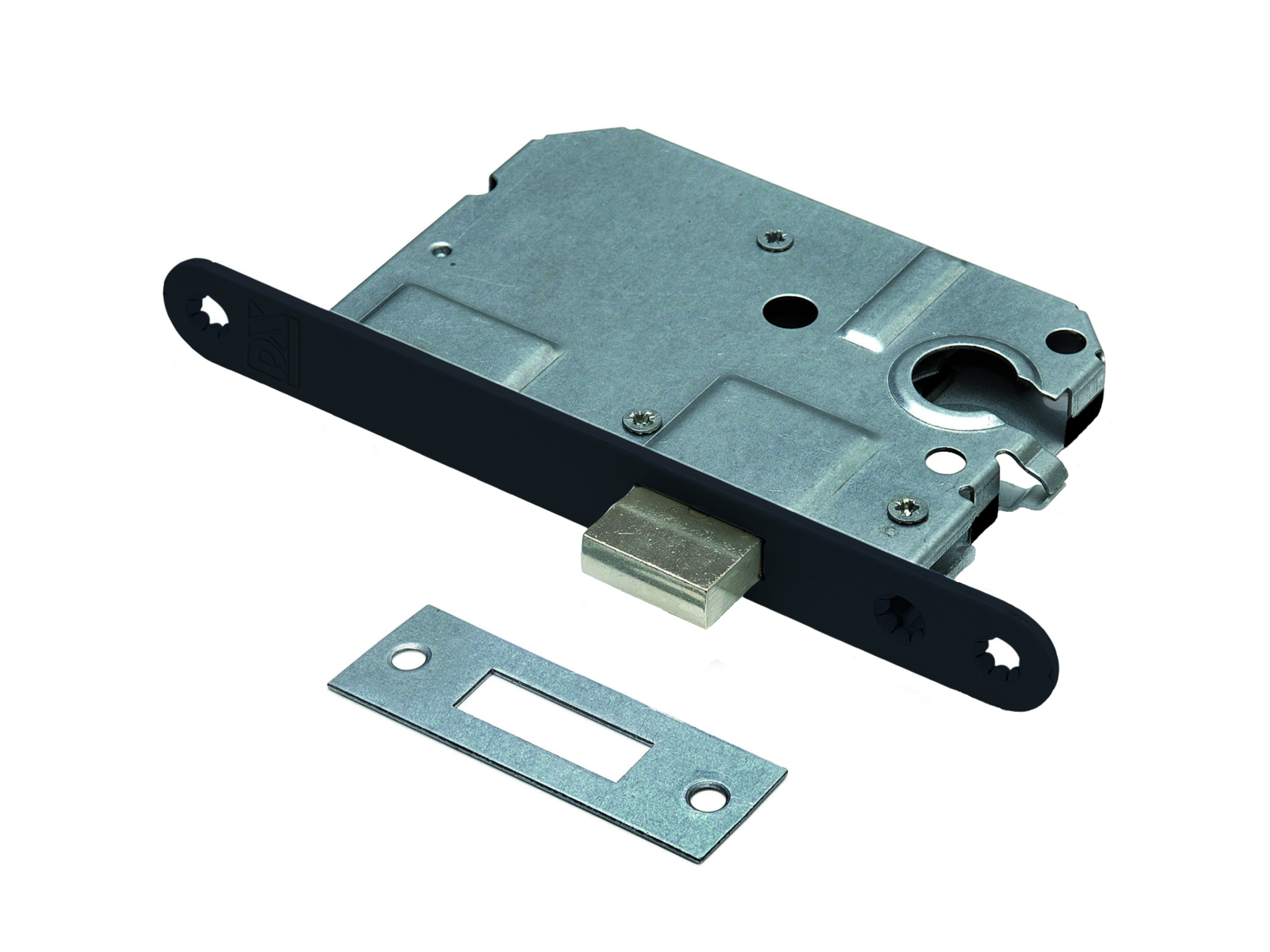 Kastslot clinder ronde voorplaat zwart