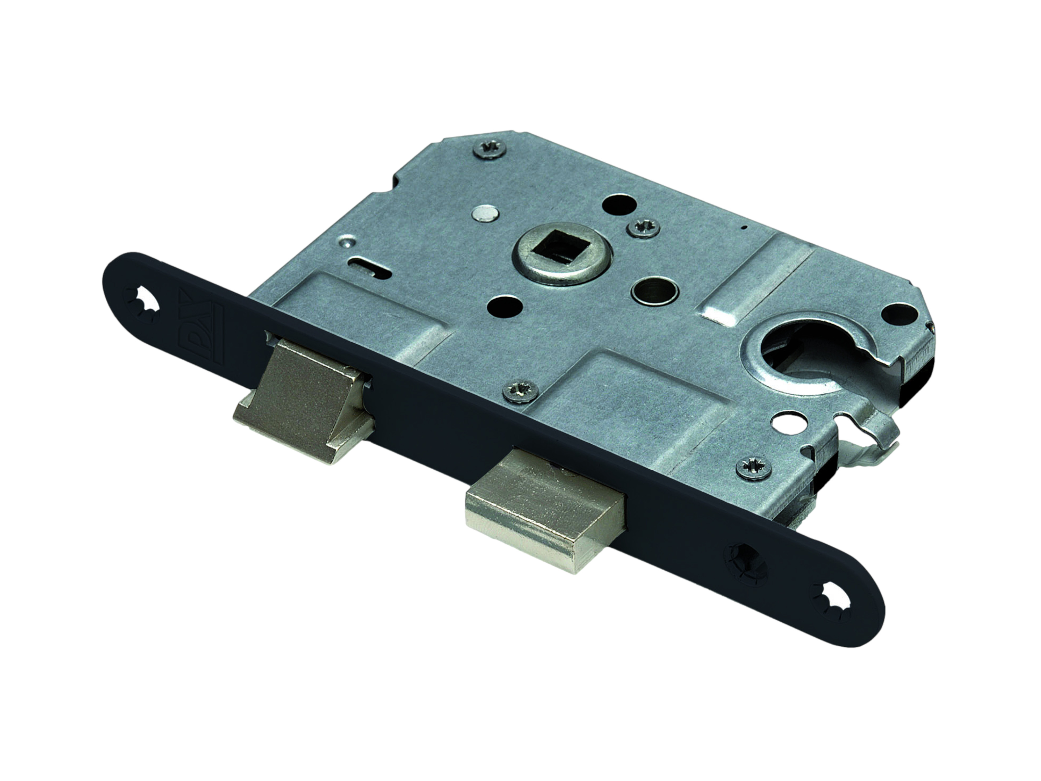 D&N cilinderslot ronde voorplaat zwart