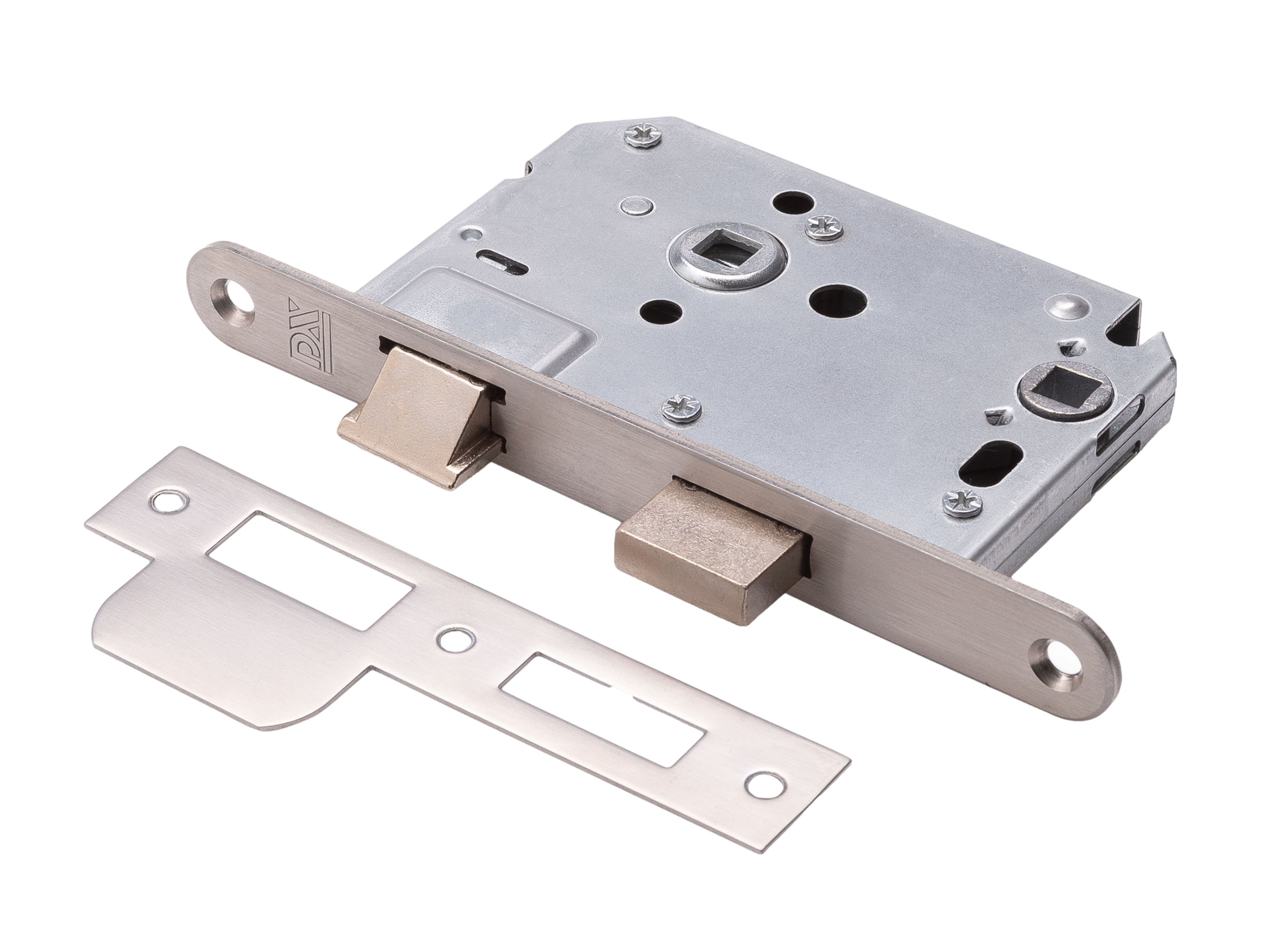 WC-badkamerslot ronde voorplaat RVS