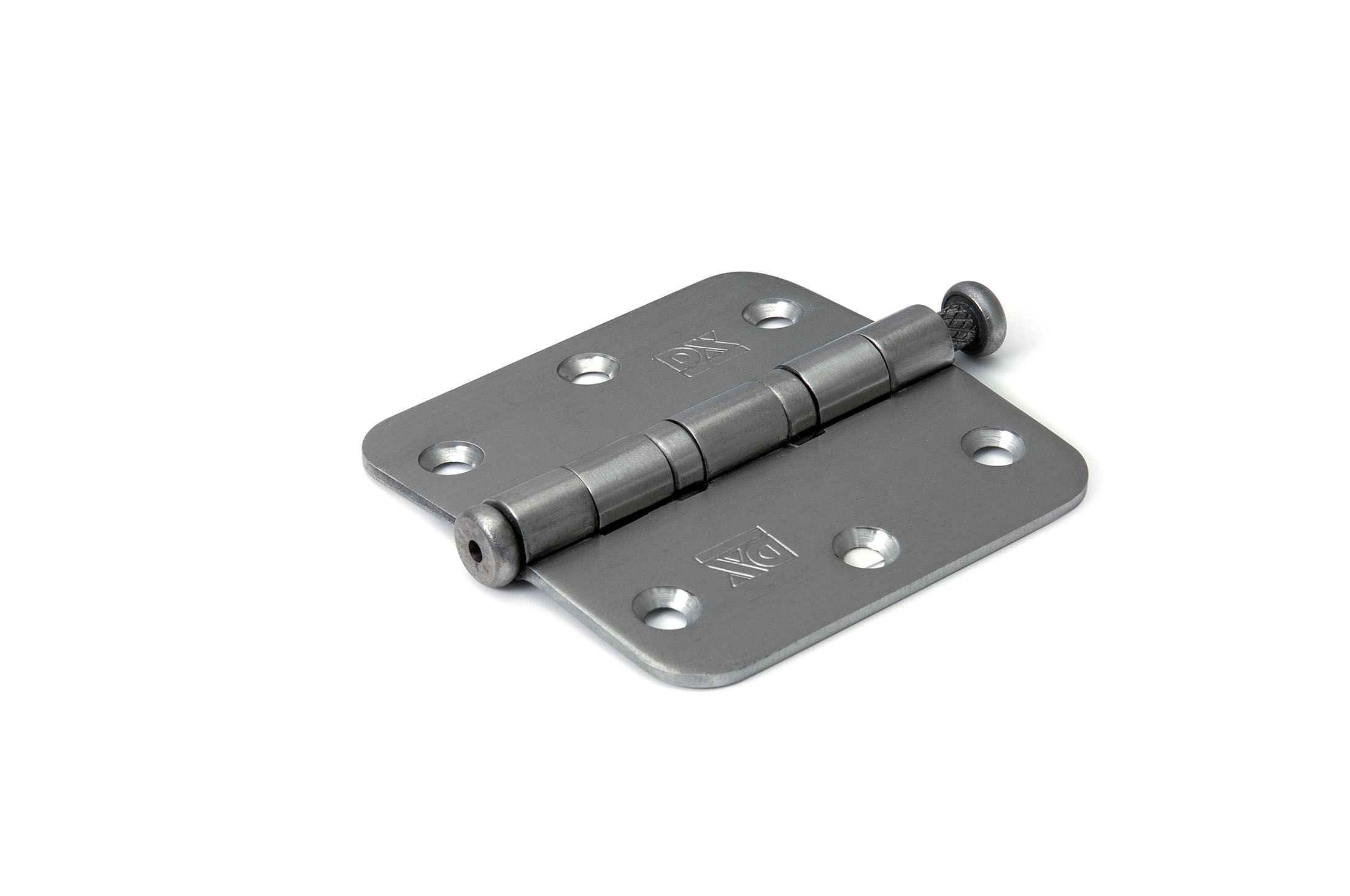 Kogelscharnier 76x76 mm. RVS; rond