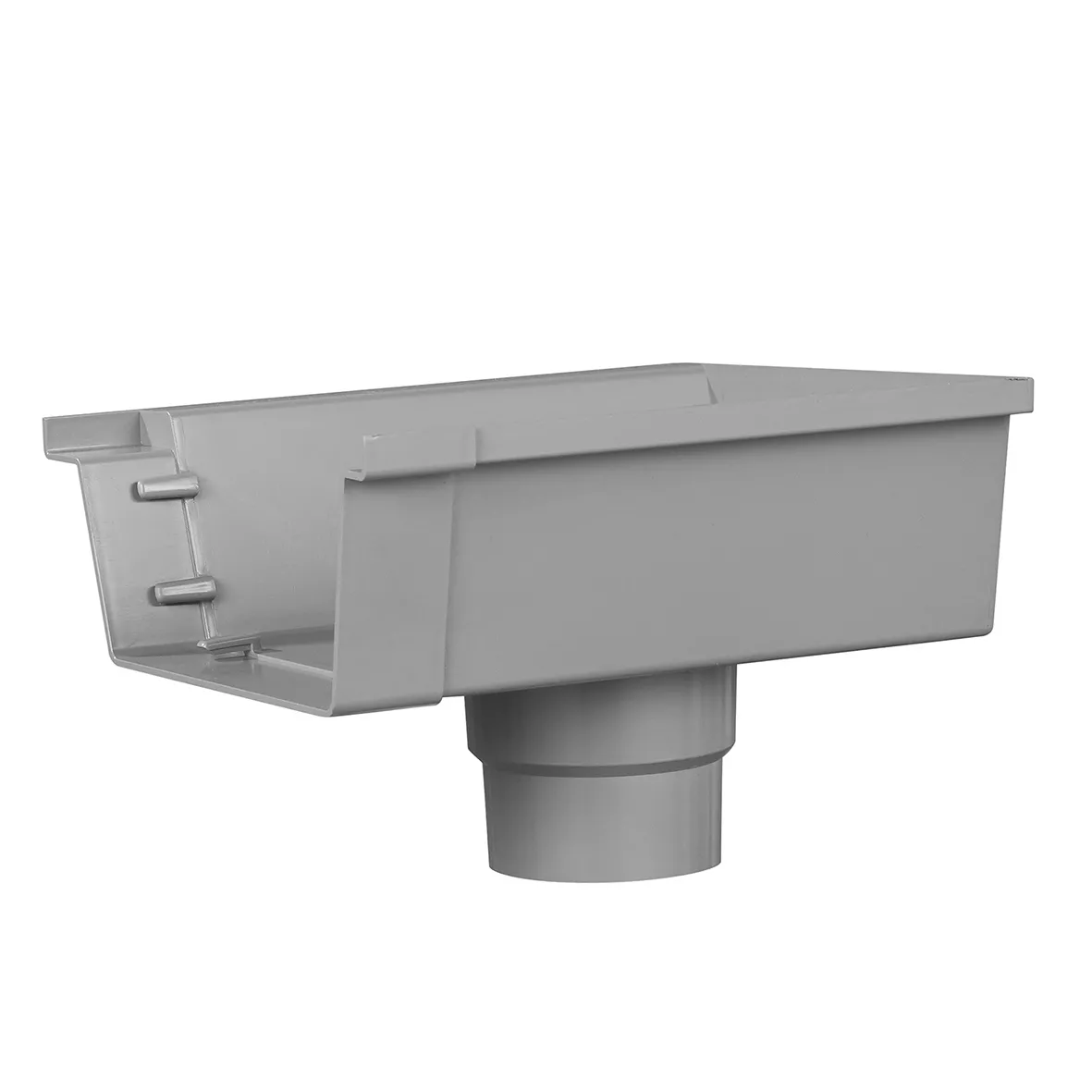 Einduitloop bakgoot 125 mm. rechts