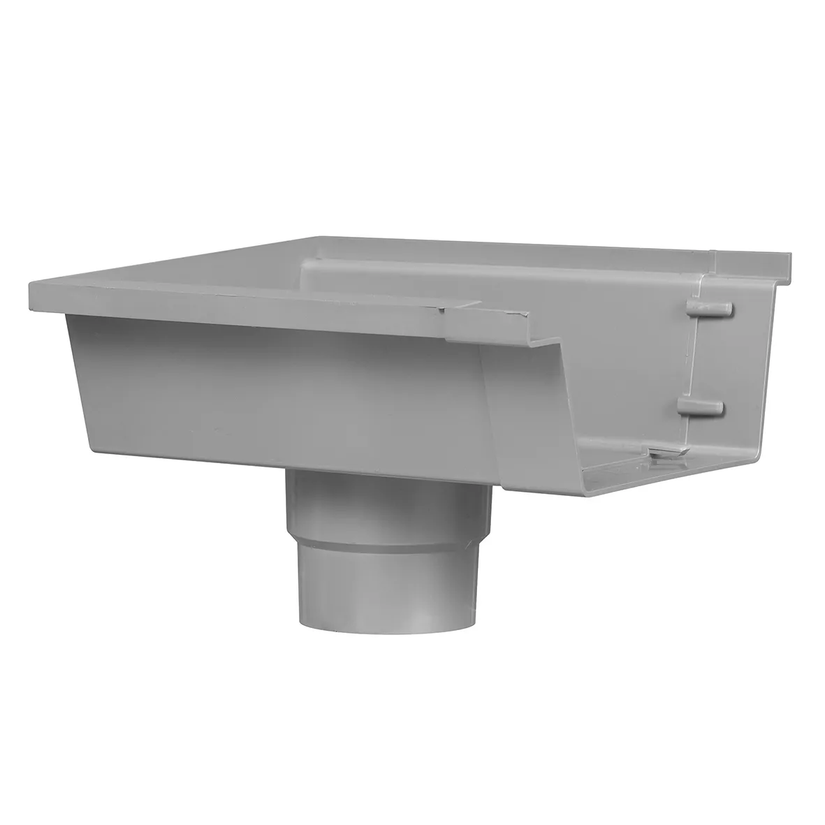 Einduitloop bakgoot 180 mm. links