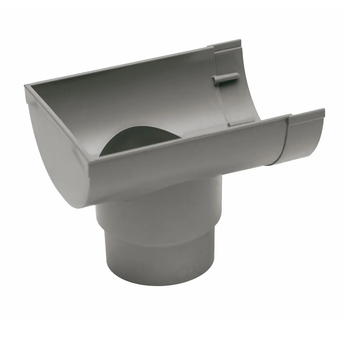 Einduitloop mastgoot 105 mm.