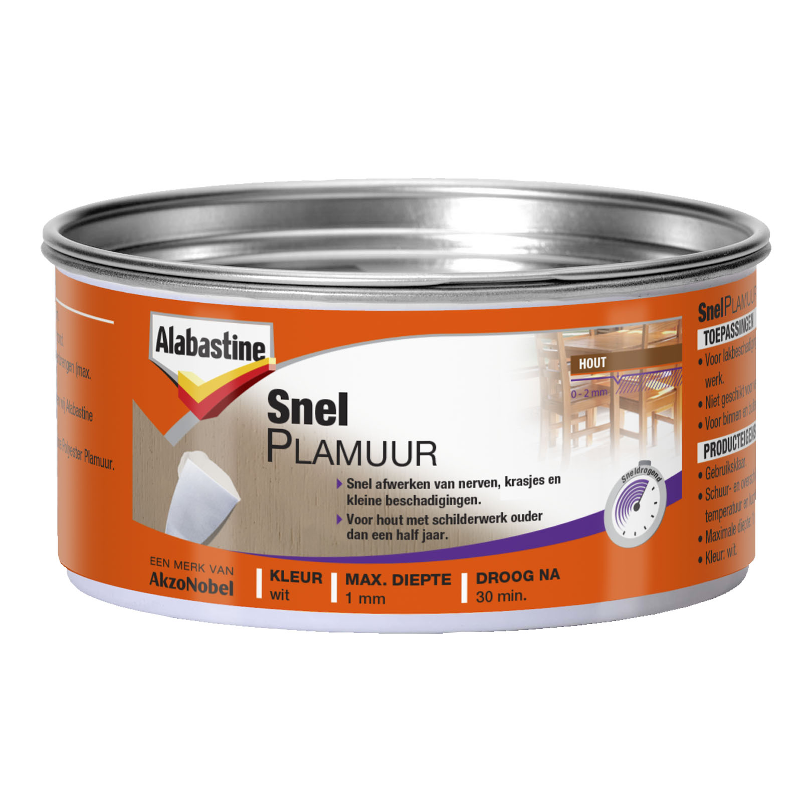 Snelplamuur alabastine wit 400 gram