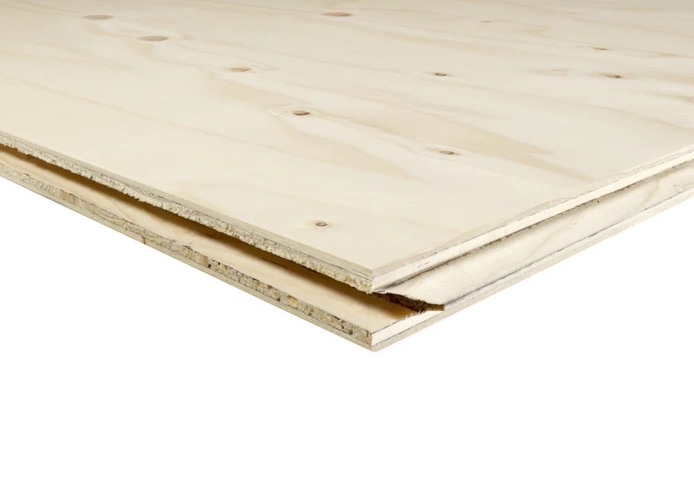 Underlayment Fins Vuren TG4 610x2440x18 mm.